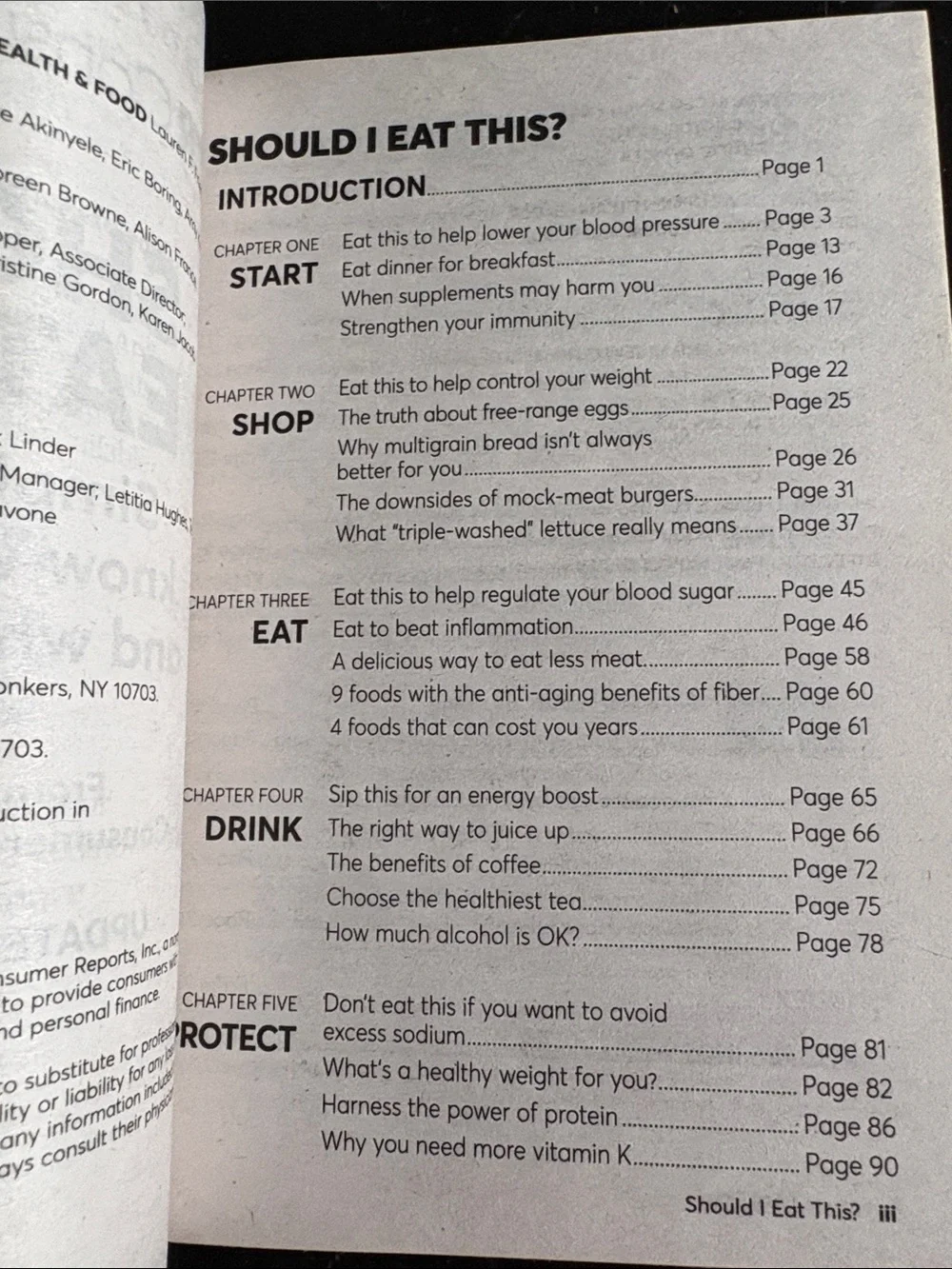 Consumer Reports Should I Eat This?